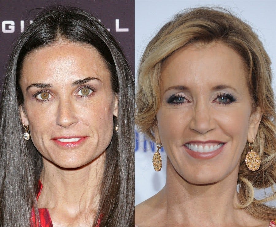 Demi Moore og Felicity Huffman